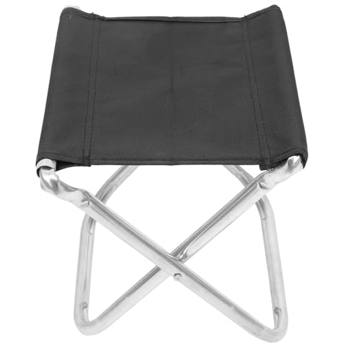 BATHVEVE Tragbarer Klappstuhl Aluminium Mit Tragetasche Klapphocker Für Angeln Camping Outdoor 100 Kg Tragkraft Leicht Und Zusammenklappbar von BATHVEVE