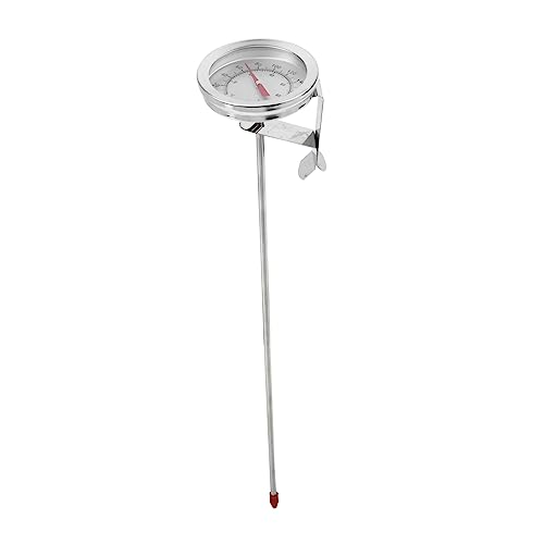 BATHVEVE Kochthermometer für Präzise Temperaturmessung Fritteuse und Grill für Steak Fisch Braten Süßigkeiten und Getränke Tragbar mit Klemmen und Klarer von BATHVEVE