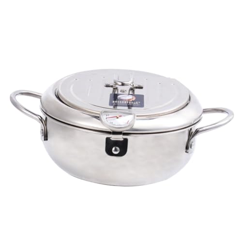 BATHVEVE Mini Frittiertopf aus mit Thermometer und Ölfilter für Induktionsherde und Gasherde Praktischer Küchenhelfer für Gleichmäßiges Frittieren und Vielseitige Nutzung BATHVEVE Mini Frittiertopf aus mit Thermometer und Ölfilter für Induktionsherde und Gasherde Praktischer Küchenhelfer für Gleichmäßiges Frittieren und Vielseitige Nutzung von BATHVEVE