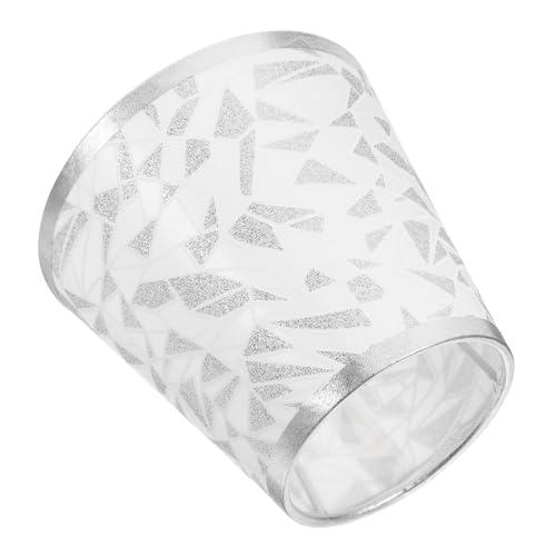 BATHVEVE Moderne Stoff Lampenschirme mit Silberdiamant Muster Lampenschirm für Tisch und Wandlampen Eleganter Ersatz für Deckenleuchten Wohnzimmer und Schlafzimmer Geeignet von BATHVEVE