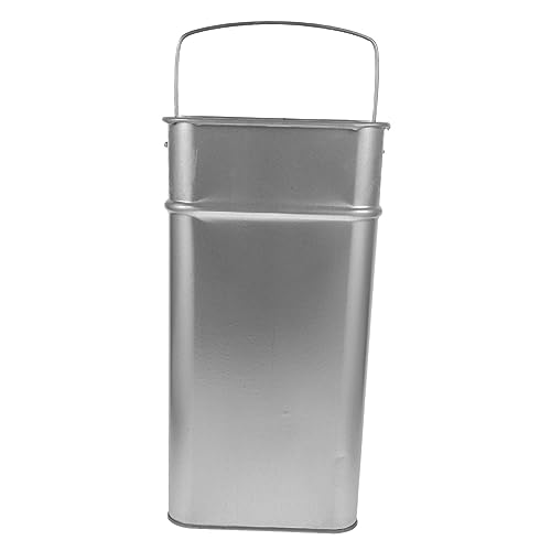 BATHVEVE Outdoor Metallabfallbehälter mit Innenbehälter Multifunktionales Metall Bucket mit Tragegriff für Garten Küche Bad und von BATHVEVE