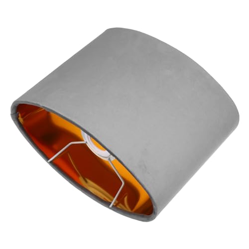 BATHVEVE Ovaler Lampenschirm aus Samt Ersatzlampenschirm für Tisch und Stehlampen Dekorative Lichtabdeckung für Schlafzimmer und Wohnzimmer Einfache Montage Zeitloses Design von BATHVEVE