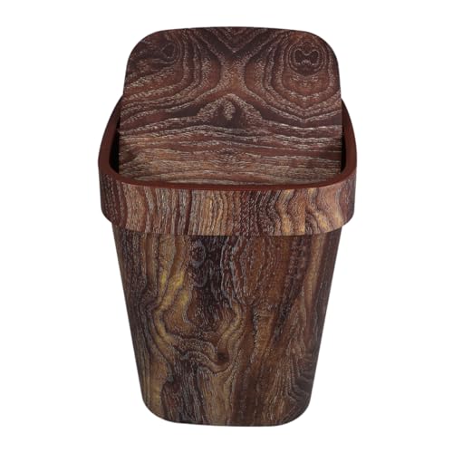 BATHVEVE Retro Holzoptik Abfallbehälter mit Flip Deckel Praktischer Mülleimer für Küche Bad und Wohnzimmer Kompakte für Platzsparende Mülltrennung Leicht zu Reinigen und Vielseitig BATHVEVE Retro Holzoptik Abfallbehälter mit Flip Deckel Praktischer Mülleimer für Küche Bad und Wohnzimmer Kompakte für Platzsparende Mülltrennung Leicht zu Reinigen und Vielseitig von BATHVEVE