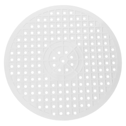BATHVEVE Runde Abtropfmatte aus Kautschuk als Spülbecken Schutzpad Rutschfeste Küchenspülmatte mit Hohlraumdesign für Schnelles Ablaufen und Vielseitigen Geschirrabtropfer Hitzebeständig von BATHVEVE