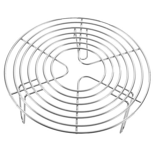 BATHVEVE Rundes Dämpfgestell aus Multi Use Steamer Rack für Gemüse Brötchen und Dumplings Hitzebeständig und Langlebig für Dampfgarer und Schnellkochtöpfe von BATHVEVE