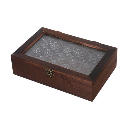 BATHVEVE Rustikaler Aufbewahrungsschrank Aus Holz Mit Glastür, Multifunktionaler Schreibtisch-Organizer, Vintage-schmuckvitrine Mit Papierschnitzeln Für Büro Und Zuhause BATHVEVE Rustikaler Aufbewahrungsschrank Aus Holz Mit Glastür, Multifunktionaler Schreibtisch-Organizer, Vintage-schmuckvitrine Mit Papierschnitzeln Für Büro Und Zuhause von BATHVEVE
