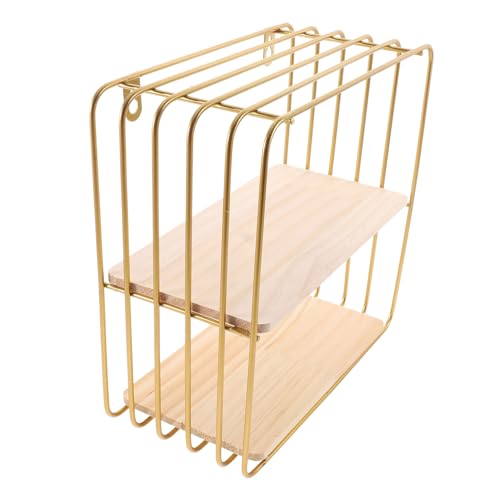 BATHVEVE Schwebendes Wandregal aus Multifunktionales Regal für Wohnzimmer und Büro Rustikale Wanddeko für Dekorative Aufbewahrung Goldfarbenes Design mit Hoher Tragkraft BATHVEVE Schwebendes Wandregal aus Multifunktionales Regal für Wohnzimmer und Büro Rustikale Wanddeko für Dekorative Aufbewahrung Goldfarbenes Design mit Hoher Tragkraft von BATHVEVE