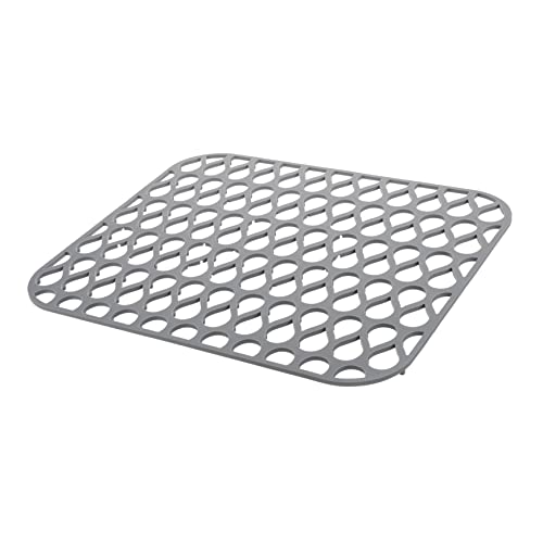 BATHVEVE Silikon Spülbeckenmatte Rutschfester Abtropfschutz für Küchenspüle Schnelles Abtropfen Hitzebeständig Flexibel und Einfach zu Reinigen für Geschirr und Gläser von BATHVEVE