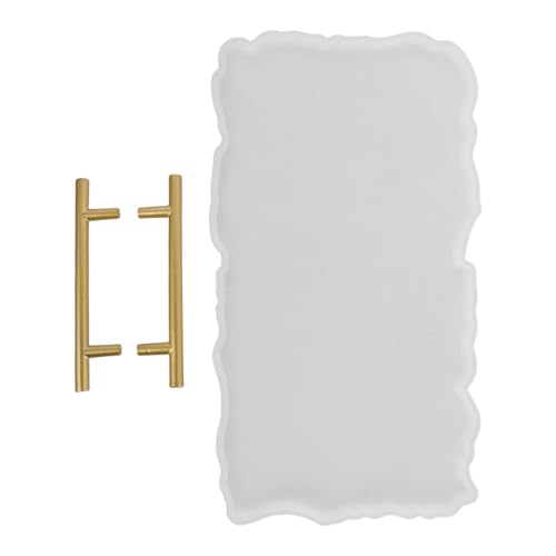 BATHVEVE Silikonform Tray mit Griffen Robuste Gießform für Epoxidharz Unregelmäßige Diy Servierplatte Langlebig Einfach zu Entformen Geeignet für Kunsthandwerk und Wohnkultur BATHVEVE Silikonform Tray mit Griffen Robuste Gießform für Epoxidharz Unregelmäßige Diy Servierplatte Langlebig Einfach zu Entformen Geeignet für Kunsthandwerk und Wohnkultur von BATHVEVE