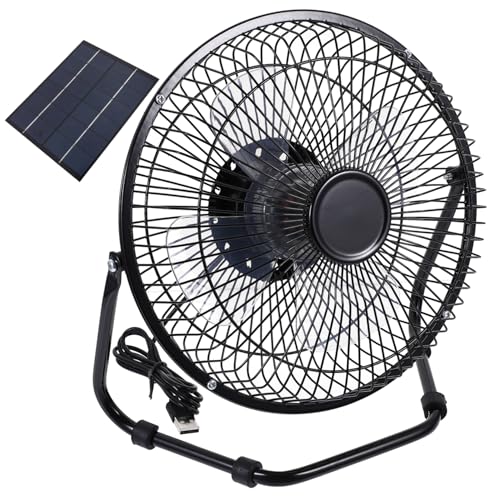 BATHVEVE Solarlüfter Klein Betrieben Schuppen Einstellbar Solar- Schreibtischlüfter Usb-lüfter Kühlung Cool Huhn Usb-bürolüfter Mini-desktop-lüfter Schwarz BATHVEVE Solarlüfter Klein Betrieben Schuppen Einstellbar Solar- Schreibtischlüfter Usb-lüfter Kühlung Cool Huhn Usb-bürolüfter Mini-desktop-lüfter Schwarz von BATHVEVE