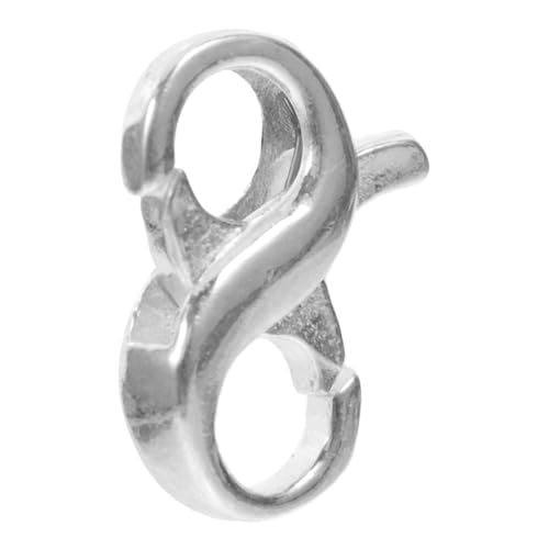 BATHVEVE Sterlingsilber Schmuckverbinder Karabinerverschluss mit Doppelöffnung Langlebiger Kettenverschluss für DIY Halsketten Armbänder Feine Verarbeitung Einfache Handhabung für von BATHVEVE