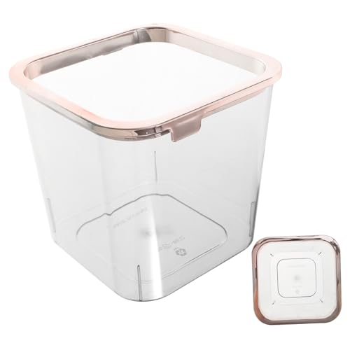 BATHVEVE Transparenter Quadratischer Abfalleimer für Schlafzimmer und Büro Kompakter Tischabfallbehälter Stilvoller Mini Mülleimer für Kleine Gegenstände von BATHVEVE
