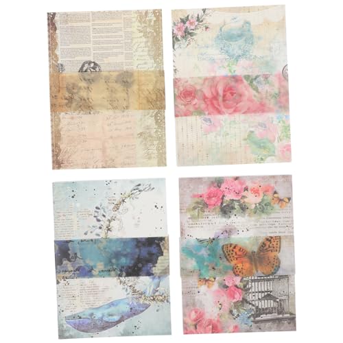 BATHVEVE Vintage-papiermaterialien Für Scrapbooking DIY Bastelpapiere Mit Vintage-Design Scrapbook-materialpapier Für Kartenherstellung Und Dekoration Leicht Sicher Und Langlebig BATHVEVE Vintage-papiermaterialien Für Scrapbooking DIY Bastelpapiere Mit Vintage-Design Scrapbook-materialpapier Für Kartenherstellung Und Dekoration Leicht Sicher Und Langlebig von BATHVEVE