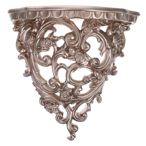 BATHVEVE Wandmontiertes Regal aus Langlebigem Harz Vintage Wandregal für Dekoration Multifunktionales Lagerregal für Zuhause mit Großer Kapazität und Robust BATHVEVE Wandmontiertes Regal aus Langlebigem Harz Vintage Wandregal für Dekoration Multifunktionales Lagerregal für Zuhause mit Großer Kapazität und Robust von BATHVEVE