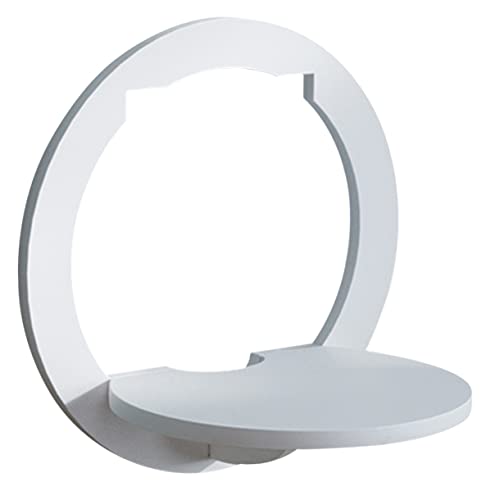 BATHVEVE Wandregal im Nordischen Stil Runder Wandhalter für Pflanzen ohne Bohren Dekorativer Aufbewahrungshalter für Wohnzimmer und Schlafzimmer und Platzsparend BATHVEVE Wandregal im Nordischen Stil Runder Wandhalter für Pflanzen ohne Bohren Dekorativer Aufbewahrungshalter für Wohnzimmer und Schlafzimmer und Platzsparend von BATHVEVE