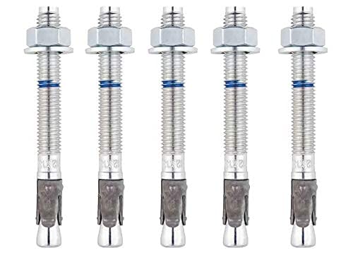 10 Stück Schwerlastanker verzinkt mit ETA Option 1 Industriequalität Schwerlastdübel Keilanker Bolzenanker Ankerbolzen Blitzdübel (M16 x 250) von BATIFIX