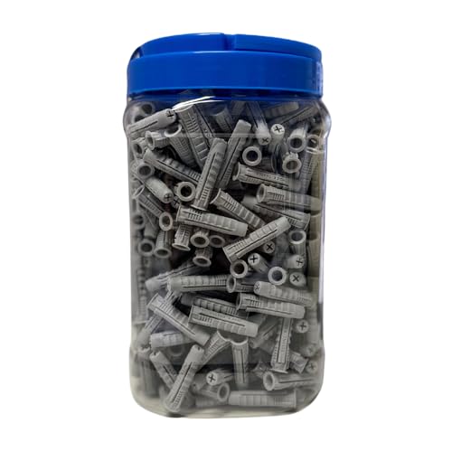 BATIFIX Universal 4-Fach Spreizdübel Nylon Universaldübel Allzweckdübel Befestigung in Beton, Ziegel, Stein, Gipskarton, Hohlziegel, Hohlblocksteine (6x30-1.000 Stück) von BATIFIX