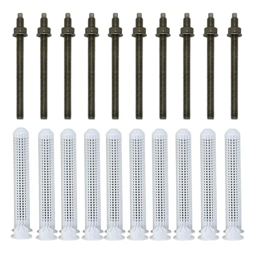 BATIFIX Verbundmörtel Montageset I 10 Ankerstangen Edelstahl A4 M8x150 mm & 10 Siebhülsen Ø12x80 mm I Schwerlast-Anker I Schwerlast-dübel I Verbundanker | Gewindestange BATIFIX Verbundmörtel Montageset I 10 Ankerstangen Edelstahl A4 M8x150 mm & 10 Siebhülsen Ø12x80 mm I Schwerlast-Anker I Schwerlast-dübel I Verbundanker | Gewindestange von BATIFIX