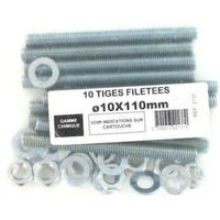 Batifix - Gewindestangen 10 Stück M10 Durchmesser 10 x 110 mm von BATIFIX
