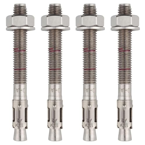 BATIFIX Schwerlastanker Edelstahl A2 V2A Bolzenanker mit ETA Zulassung Industriequalität Keilanker Stahlanker Dübel Blitzdübel Anker Schwerlastdübel (5, M10 x 90) von BATIFIX