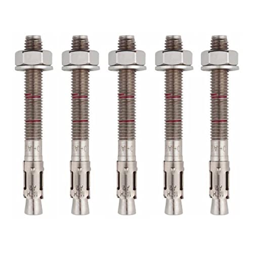 BATIFIX Schwerlastanker Edelstahl A2 V2A Bolzenanker mit ETA Zulassung Industriequalität Keilanker Stahlanker Dübel Blitzdübel Anker Schwerlastdübel (5, M12 x 140) von BATIFIX