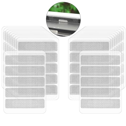 BATINO 100 Stück Fliegengitter Reparatur Set, Selbstklebend Glasfaser Reparatur Insektenschutz Reparaturflicken Reparaturpflaster Glasfaser Pflaster für Fenster Tür Loch von Fliegengitter (Schwarz) von BATINO