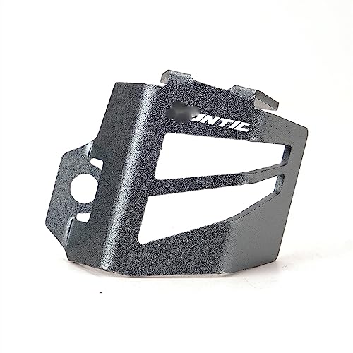 Für Fantic Für Caballero Für Flat Für Track 125 Für Track 250 500 Für Rally Für Scrambler 500 Abdeckung des Hinteren Bremsflüssigkeitsbehälters Schutzfolie (Color : Titanium) von BATTTX