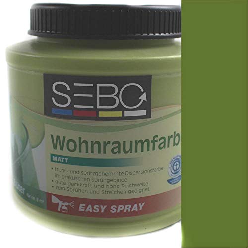 Wohnraumfarbe SEBOPRO oliva matt 4x0,8l von BAU DISCOUNT