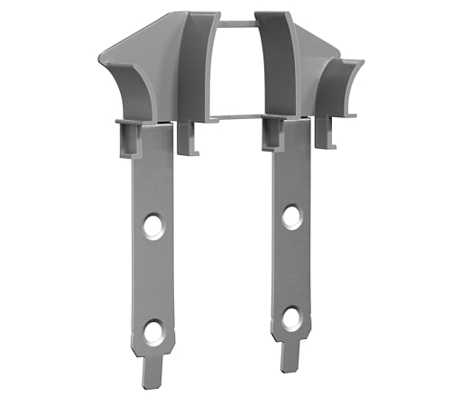 BAUHELD® Einlauftrichter-Rolladen Universal [1 Paar] - Flexibel an jeder Führungsschiene einsetzbar - Optimale Rolladenführung und gleichmäßiger Lauf an Maxi-Profilen - Einlaufbreite 17mm - Grau von BAUHELD