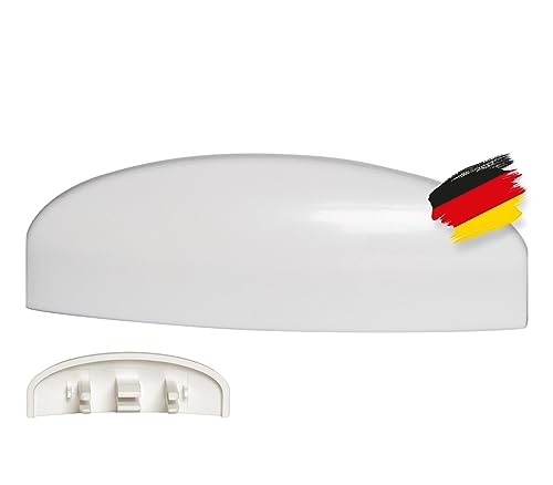 BAUHELD® Fenster Wasserschlitzkappen 25-30 mm [30 Stück] - Abdeckung aus beständigem ASA Kunststoff [Made in Germany] - Zum Auffangen von Kondenswasser am Fensterrahmen Lüftungsschlitz - RAL 9003 von BAUHELD