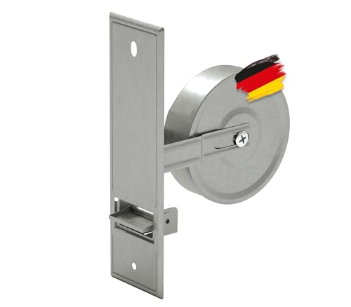 BAUHELD® Rolladen-Gurtwickler Unterputz [Made in Germany] - Maxi Einlass-Gurtwickler aus Stahl - Für Rolladengurt 23mm [ohne Gurt] - Rollladen Aufwickler ohne Abdeckung - Lochabstand 215mm von BAUHELD