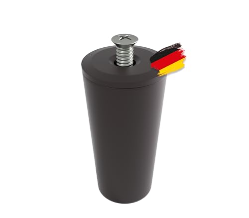 BAUHELD® Rolladen-Stopper 40mm [8 Stück] Aussen-Rolladen Anschlagpuffer aus Kunststoff [Made in Germany] - Rollladen Anschlagstopper inkl. Schrauben - Passend auf Rolladenpanzer Lamellen - Braun von BAUHELD