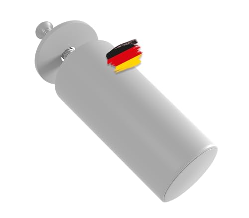 BAUHELD® Rolladen-Stopper Geschlossen 40mm [8 Stück] - Made in Germany Anschlagpuffer aus Kunststoff - Anschlagstopper für Rollladen mit Schrauben - Passend auf Rolladenpanzer Lamellen - Hellgrau von BAUHELD