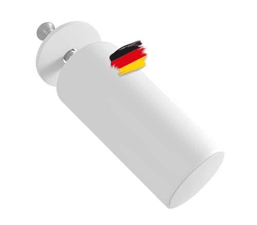 BAUHELD® Rolladen-Stopper Geschlossen 40mm [8 Stück] - Made in Germany Anschlagpuffer aus Kunststoff - Anschlagstopper für Rollladen mit Schrauben - Passend auf Rolladenpanzer Lamellen - Weiß von BAUHELD