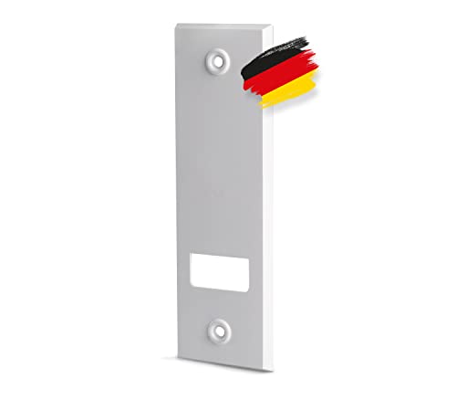 BAUHELD® Rolladengurt Abdeckung mit 135mm Lochabstand [6 Stück] - Maxi Unterputz Gurtwickler-Blende aus Kunststoff [Made in Germany] - Abdeckplatte für Rollladengurt 23mm geeignet - Weiß von BAUHELD