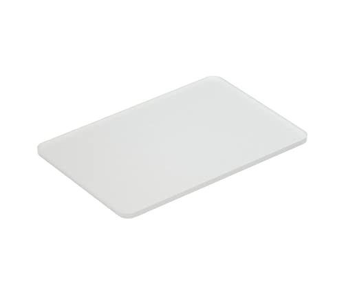 BAUHELD® Universal Unterlegplatten 60x40x 1.5mm [100 Stück] - Weiße Unterlegplättchen aus Kunststoff [Made in Germany] - Als Abstandhalter, Kunststoffplatte, Unterleger oder Verglasungsklötze geeignet von BAUHELD