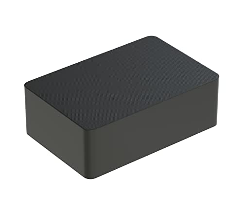 BAUHELD® Universal Unterlegplatten 60x40x 20mm [100 Stück] - Schwarze Unterlegplättchen aus Kunststoff [Made in Germany] Als Abstandhalter, Kunststoffplatte, Unterleger oder Verglasungsklötze geeignet von BAUHELD