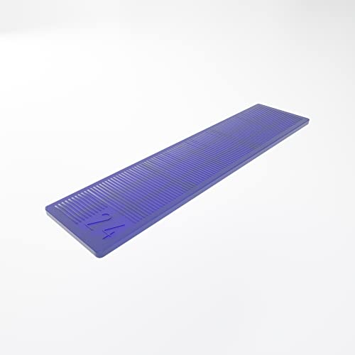 BAUHELD® Universal Verglasungsklötze 20x100 x 2mm [500 Stück] - Blaue Fenster-Abstandshalter Keile aus Kunststoff - Als Unterlegplatten, Kunststoffplatte, Unterleger, Ausgleichsplättchen geeignet von BAUHELD