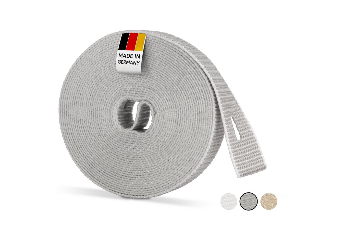 BAUHELD 6m Rollladengurt (14mm 20mm 23mm, [Made in Germany] Rolladengurt an Fenster & Türen geeignet), Gurtband für Rolladen Gurtwickler, Abdeckplatte, Abdeckung von BAUHELD