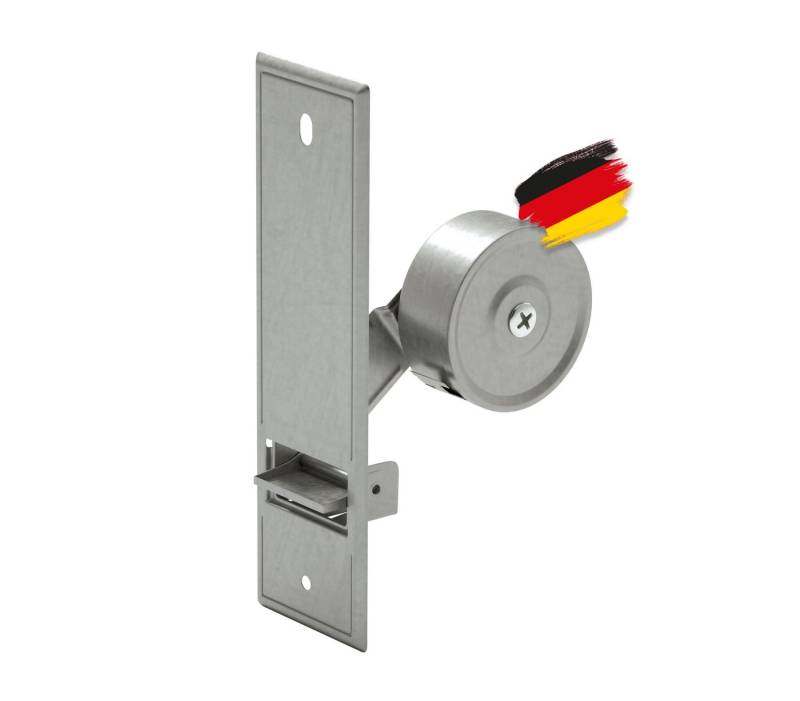 BAUHELD Einlass-Gurtwickler [Made in Germany] Rolladen Gurtwickler Unterputz, Gurtbreite 23,00 mm, Einlassgurtwickler inkl. Abdeckplatte oder ohne Rolladengurt Abdeckung, Verzinkter Stahl, Vorgespannte Feder von BAUHELD