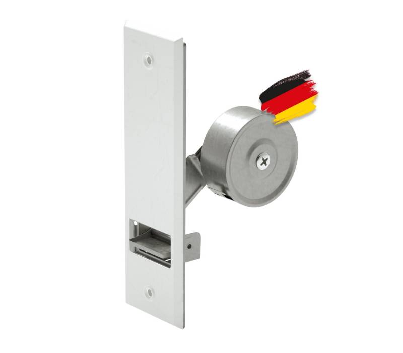 BAUHELD Einlass-Gurtwickler [Made in Germany] Rolladen Gurtwickler Unterputz, Gurtbreite 23,00 mm, Einlassgurtwickler inkl. Abdeckplatte oder ohne Rolladengurt Abdeckung, Verzinkter Stahl, Vorgespannte Feder von BAUHELD