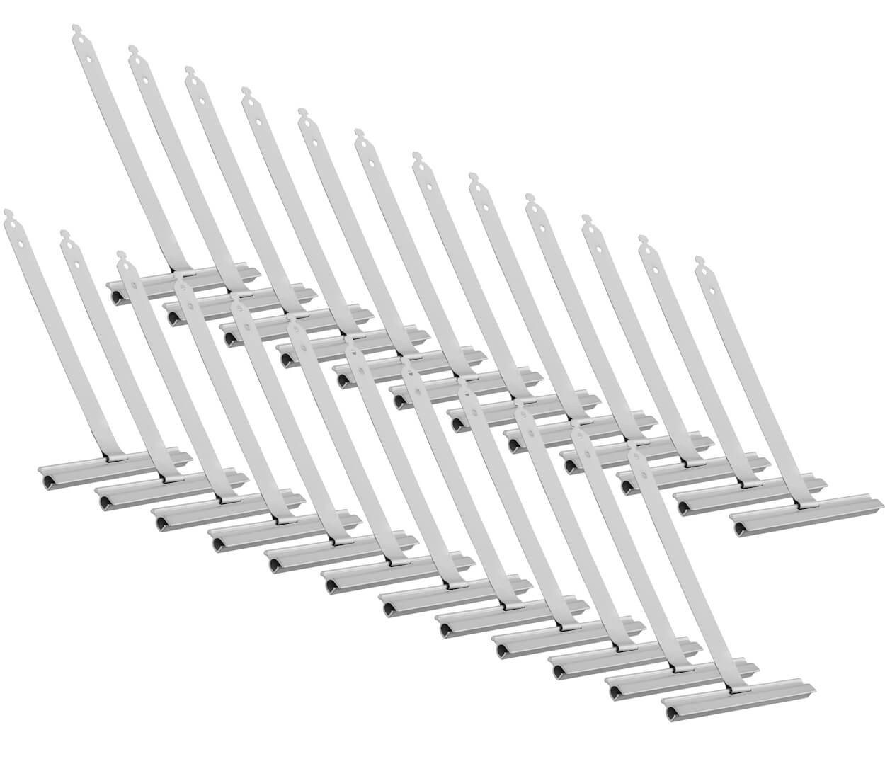 BAUHELD Rollladenaufhängung Mini / Maxi, (24-St), Aufhängefeder Rolladen [Beschichtet] - Für Rolladenkasten von BAUHELD