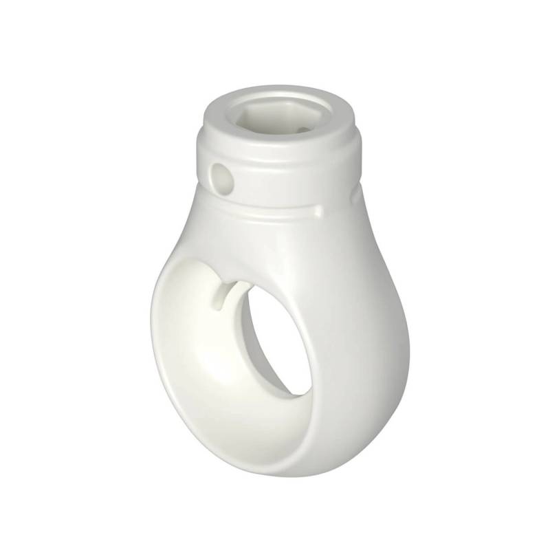 Bauheld Markisenöse Rund 10 mm Ral 9016 für Kugelhaken von BAUHELD