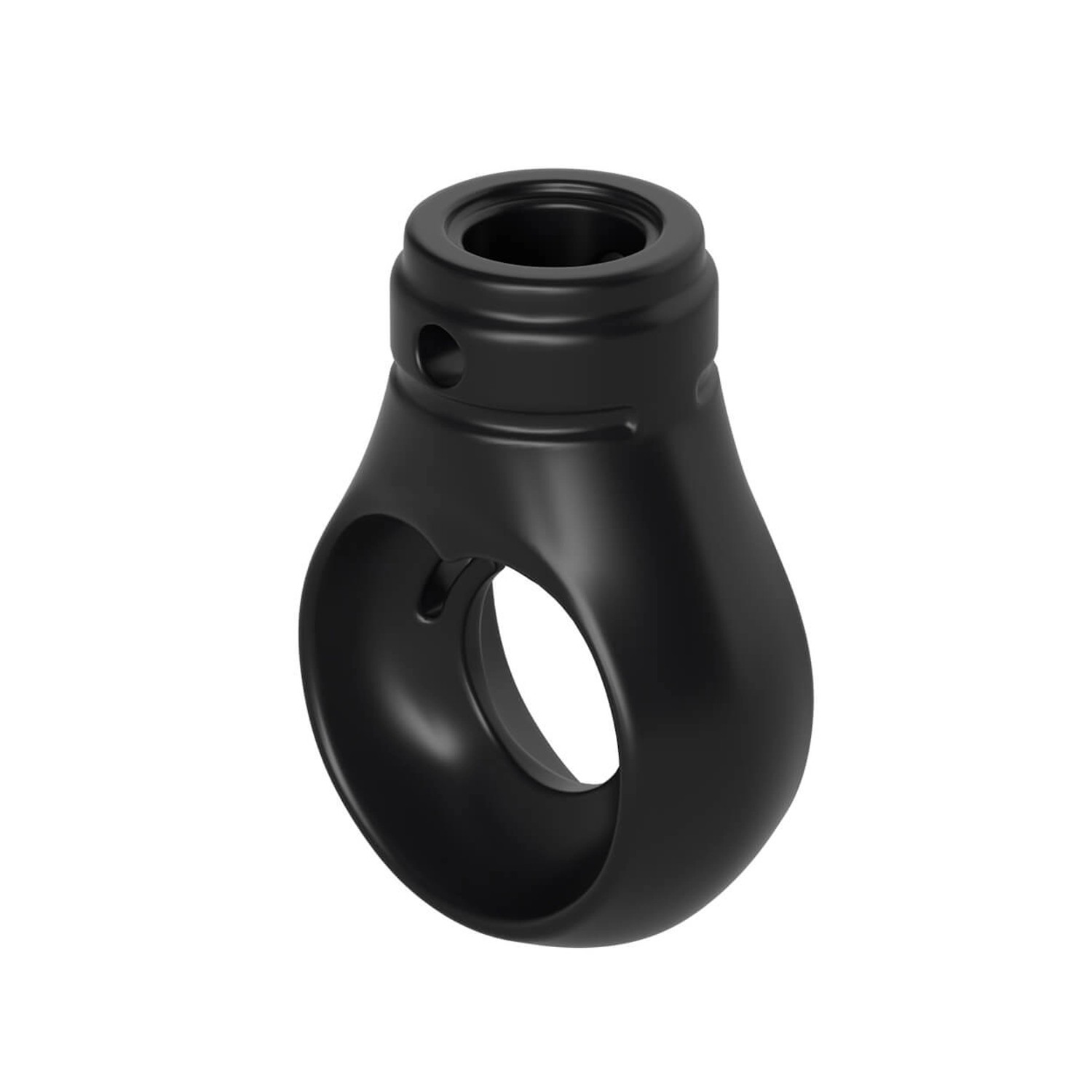 Bauheld Markisenöse Rund 12 mm Ral 9005 für Kugelhaken von BAUHELD