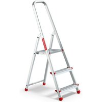 Einfache faltbare Haushaltsleiter aus Aluminium mit 3 Stufen, maximale Tragfähigkeit 125 kg. Einfache faltbare Haushaltsleiter aus Aluminium mit 3 Stufen, maximale Tragfähigkeit 125 kg. von BAULICH