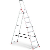 Einfache faltbare Haushaltsleiter aus Aluminium mit 8 Stufen, maximale Tragfähigkeit 125 kg. Einfache faltbare Haushaltsleiter aus Aluminium mit 8 Stufen, maximale Tragfähigkeit 125 kg. von BAULICH