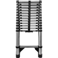 Faltbare telescopische Aluminiumleiter 13 Stufen mit Abstützungen - Länge 3,8 m Faltbare telescopische Aluminiumleiter 13 Stufen mit Abstützungen - Länge 3,8 m von BAULICH