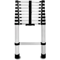 Faltbare telescopische Aluminiumleiter 9 Stufen mit Abstützungen - Länge 2,6 m Faltbare telescopische Aluminiumleiter 9 Stufen mit Abstützungen - Länge 2,6 m von BAULICH