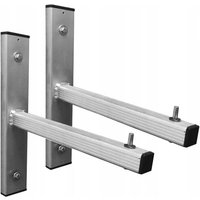 Leiterhalter – Wandleiterhalter aus Aluminium (2 Stück) mit Befestigung von BAULICH