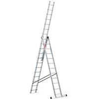 Professionelle Aluminiumleiter 3x12 Multifunktion 150 kg von BAULICH